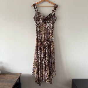 Y2K Whimsigoth Fairy Dark Romance Maxi Dress Size 10 Flounce Prom Glam Babydoll